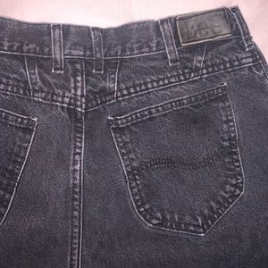 Wonderfully vintage black denim jeans.
